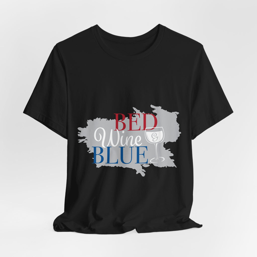 Patriotic Fourth of July Wine Lover T-Shirt